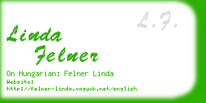 linda felner business card
